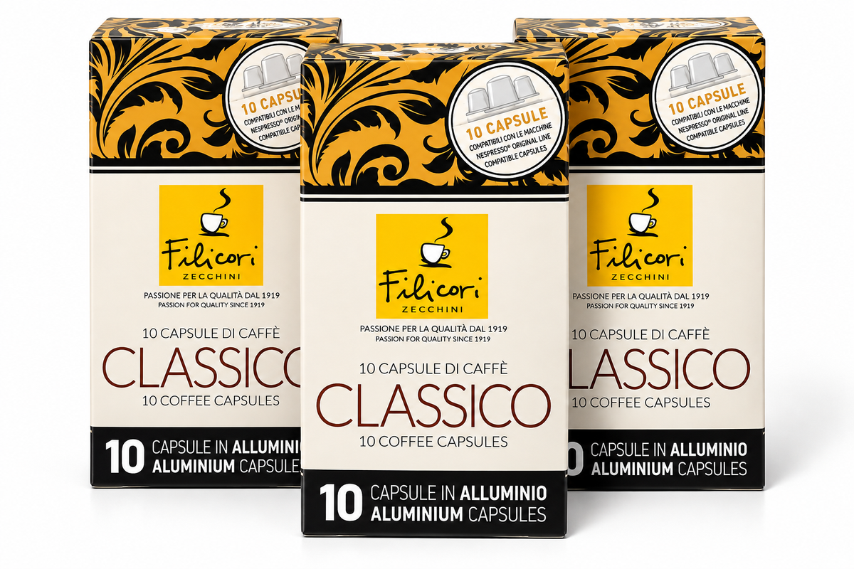 Filicori Zecchini Classico Kaffeekapseln – Nespresso® kompatibel – 10 Aluminiumkapseln