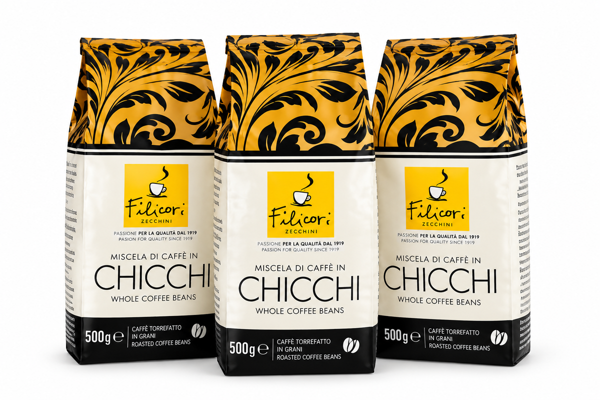 Filicori Zecchini Classico Kaffeebohnen 500 g – Italienische Espressobohnen für Espresso & Moka