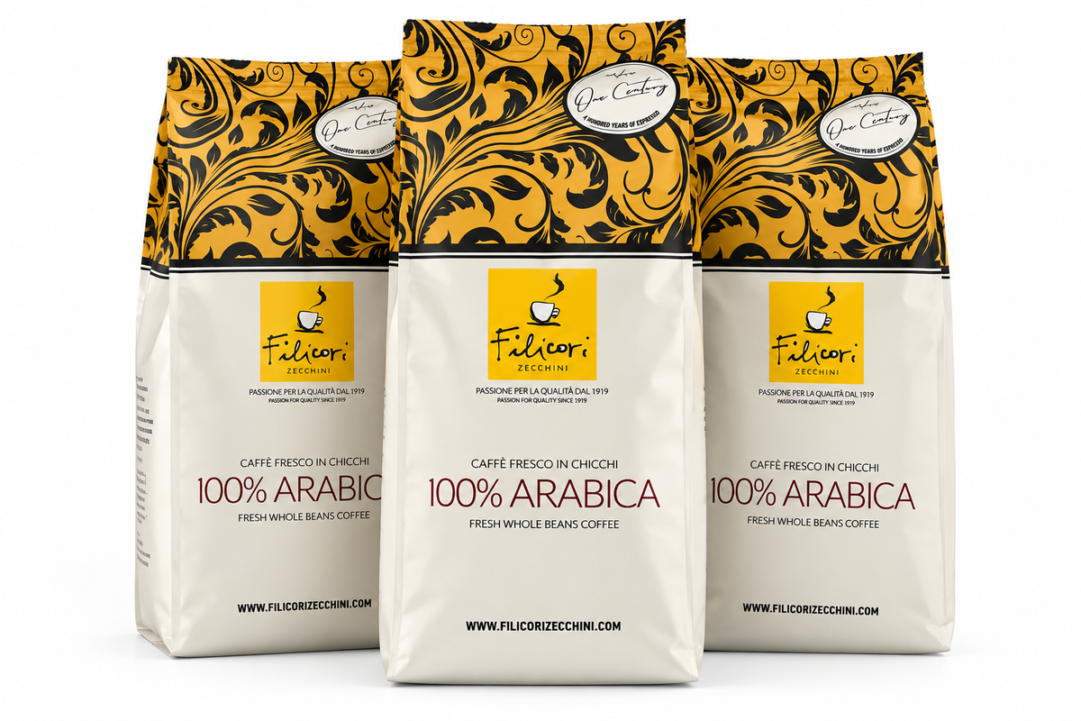 100% Arabica Kaffeebohnen 340 g – Italienischer Kaffee für Moka & Filter | Filicori Zecchini