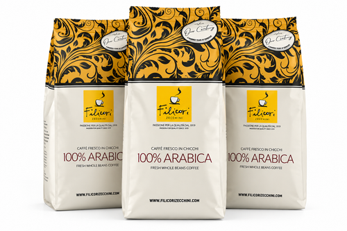 100% Arabica Kaffeebohnen 340 g – Italienischer Kaffee für Moka & Filter | Filicori Zecchini