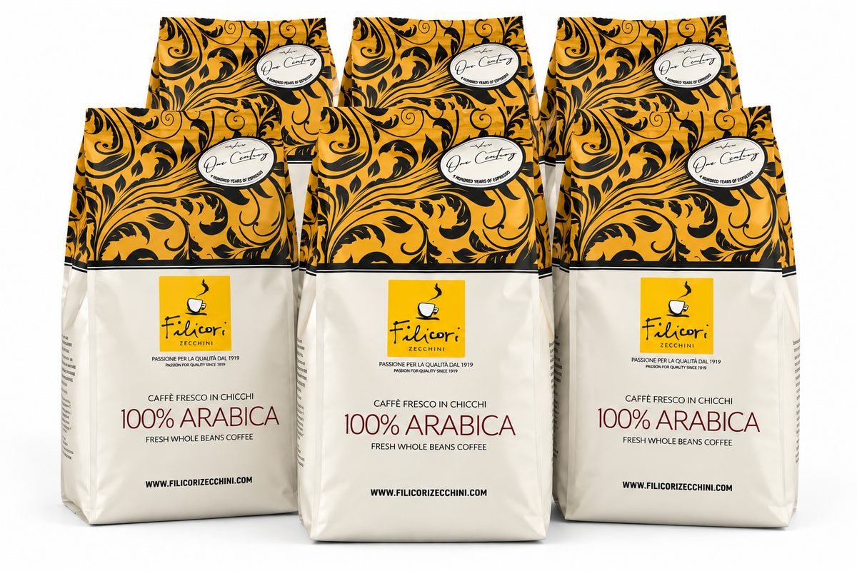100% Arabica Kaffeebohnen 340 g – Italienischer Kaffee für Moka & Filter | Filicori Zecchini