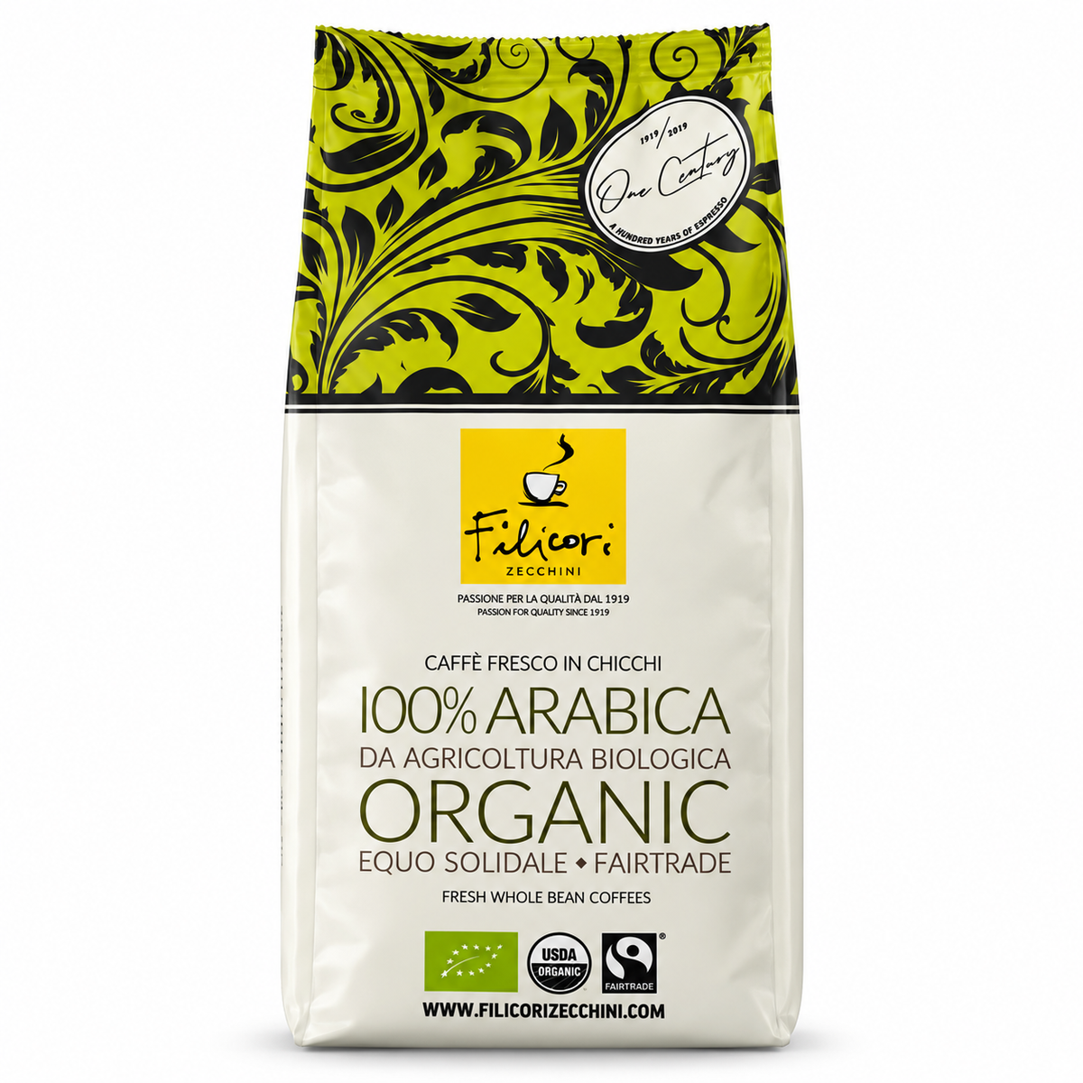 Bio Fairtrade Kaffeebohnen 340 g – 100% Arabica Kaffee | Filicori Zecchini