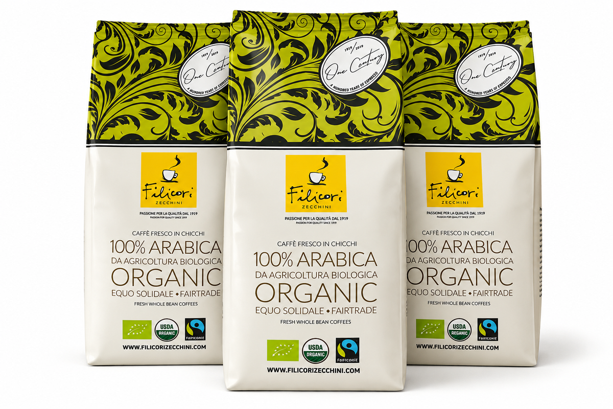 Bio Fairtrade Kaffeebohnen 340 g – 100% Arabica Kaffee | Filicori Zecchini