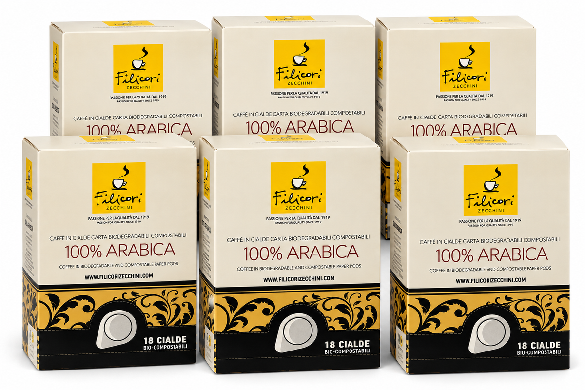 100% Arabica ESE Kaffeepads 44 mm – 18 kompostierbare Pads | Italienischer Kaffee