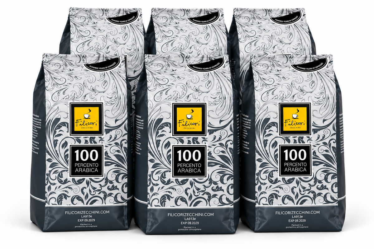 100% Arabica Kaffeebohnen 1 kg – Italienischer Premium Kaffee für Vollautomat & Siebträger | Filicori Zecchini