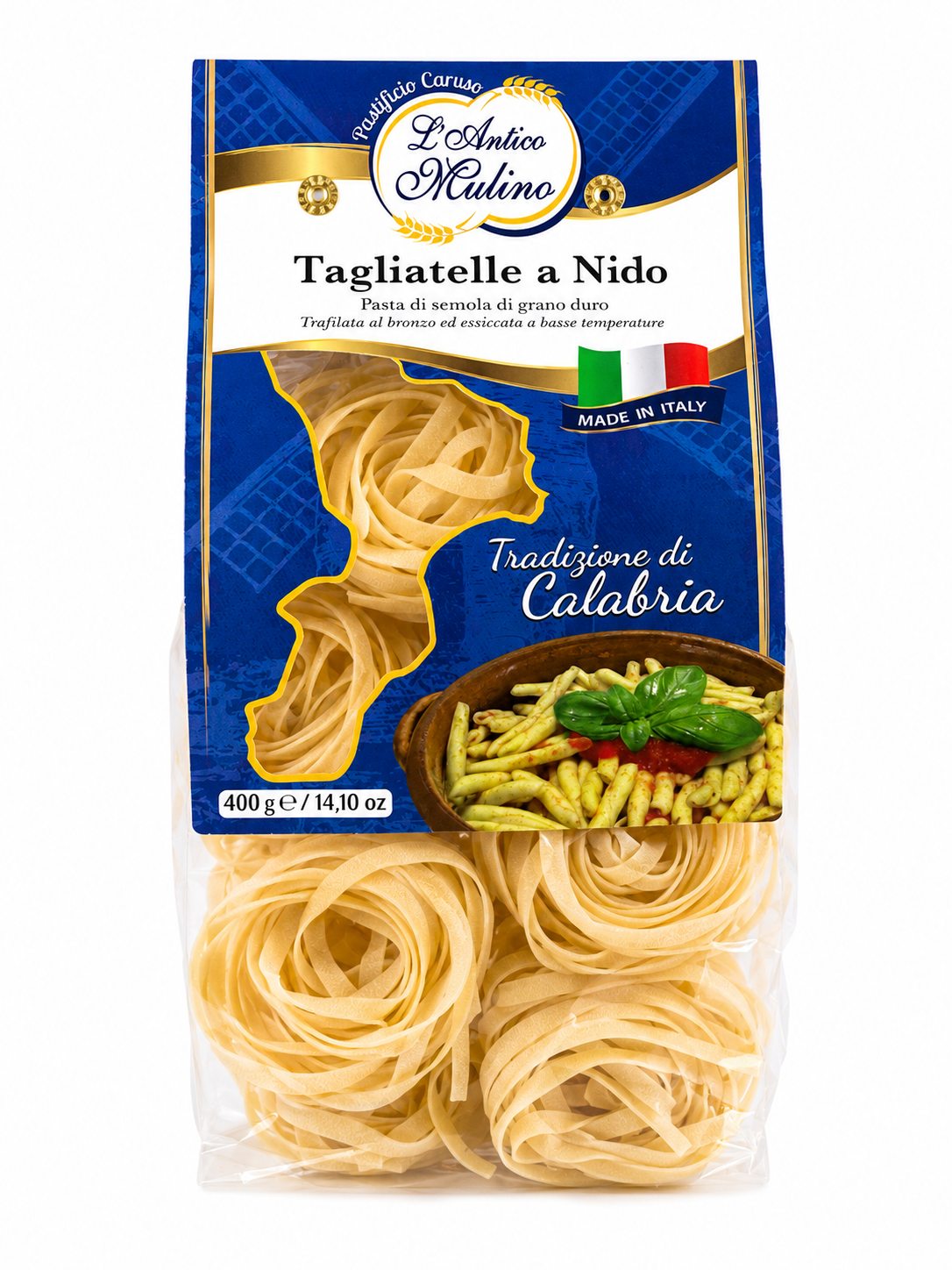 Tagliatelle a Nido 400 g – Italienische Pasta aus Hartweizengrieß | L’Antico Mulino