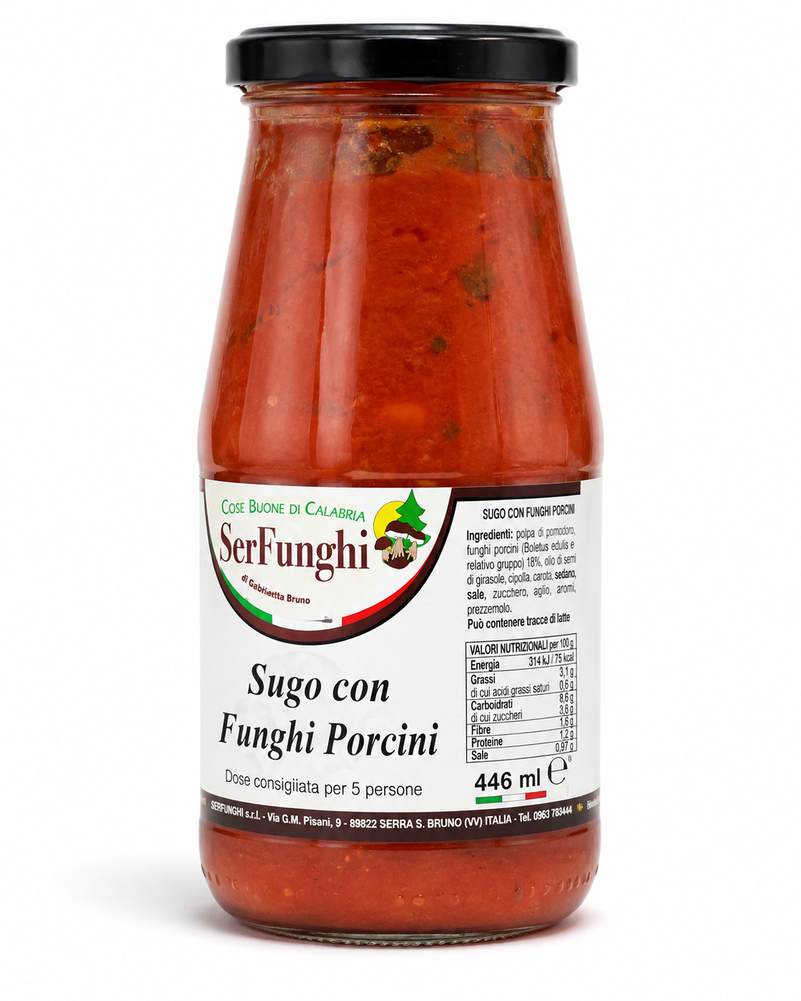 SerFunghi Tomatensauce mit Steinpilzen – 446 ml