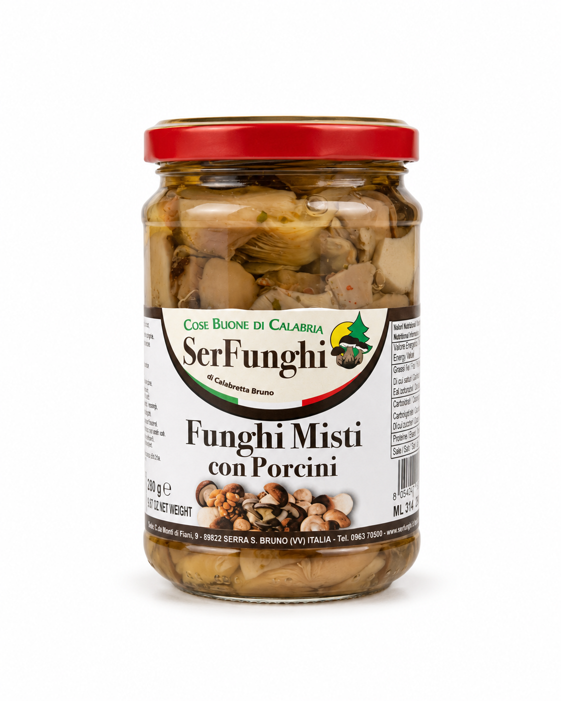 Antipasti – Pilzmischung mit Steinpilzen in Öl 314 ml | SerFunghi